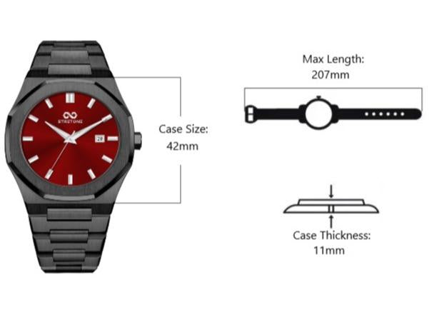 Watches Men Octagonal 5ATM Waterproof Business Casual Fashion Mens Japanese Quartz Stainless Steel Luminous Wrist Watch Gift for Men