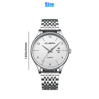 Mens Fashion stainless steel wristwatch