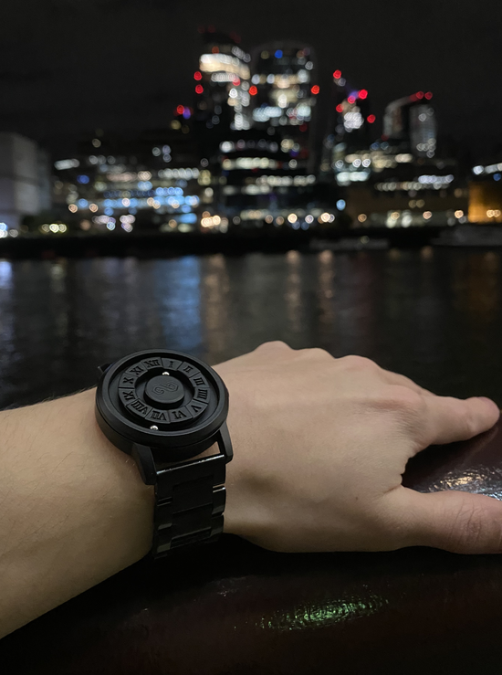 Ball Bearing Watch For Men Quartz Movement Stainless Steel