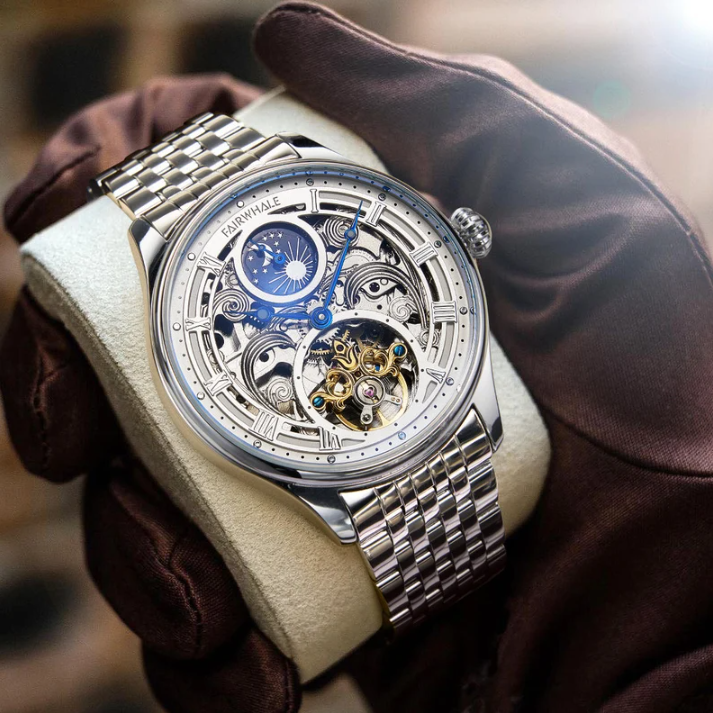 Mens Fashion Tourbillon Mechanical Watch