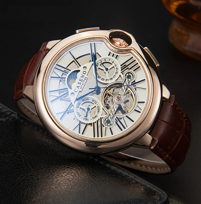 Men's Vintage Watch Tourbillon Mechanical