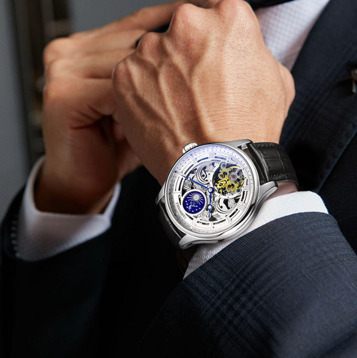 Mens Fashion Tourbillon Mechanical Watch