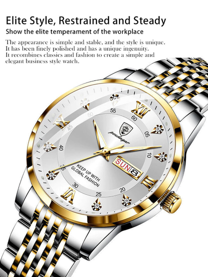 Mens Fashion Stainless steel Quartz Watch