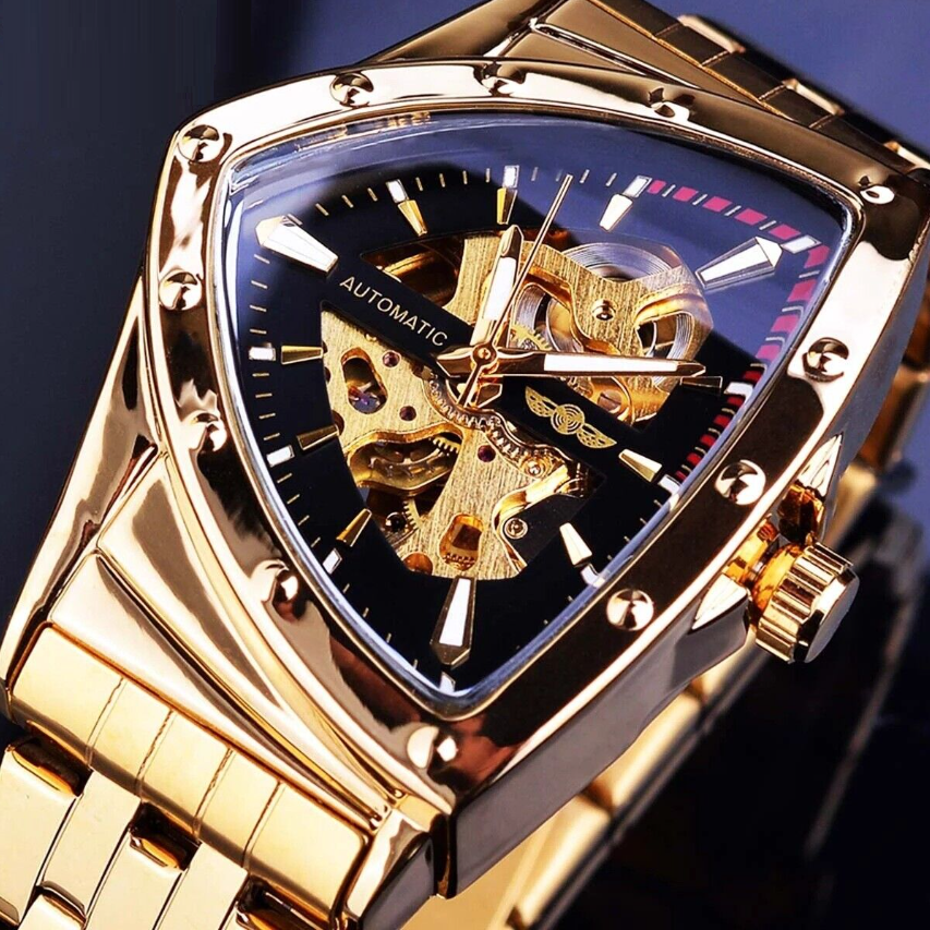 Men's Triangle Skeleton Watch Unique