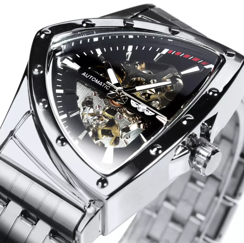 Men's Triangle Skeleton Watch Unique