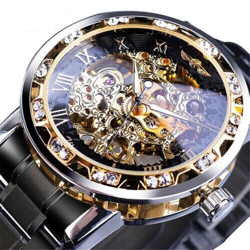 Men's Stainless Steel Skeleton Watch Unique